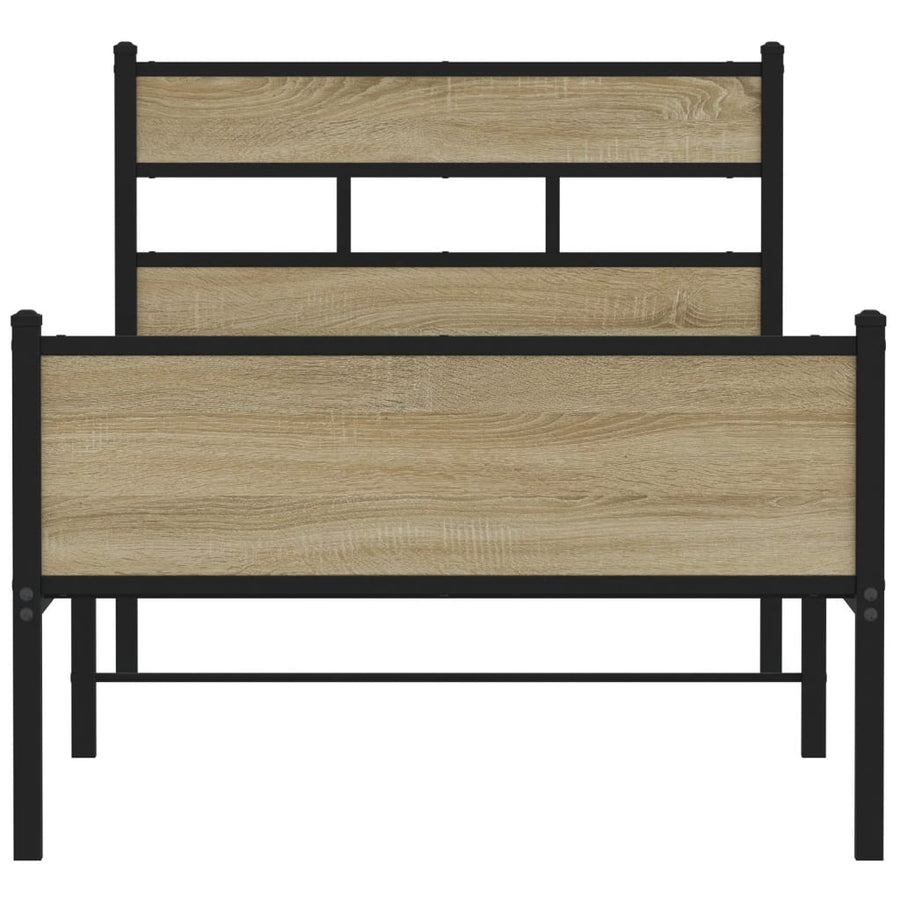 Bedframe zonder matras hout sonoma eikenkleurig 90x200 cm
