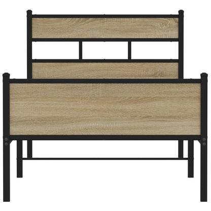 Bedframe zonder matras hout sonoma eikenkleurig 100x200 cm
