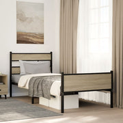 Bedframe 100x200 cm hout sonoma eiken