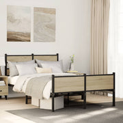 Bedframe 120x190 cm hout sonoma eiken