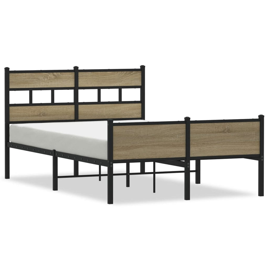Bedframe zonder matras hout sonoma eikenkleurig 120x200 cm