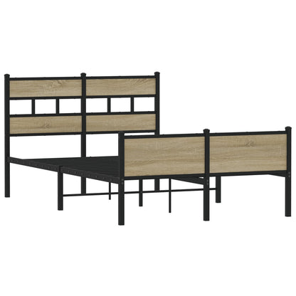 Bedframe zonder matras hout sonoma eikenkleurig 120x200 cm