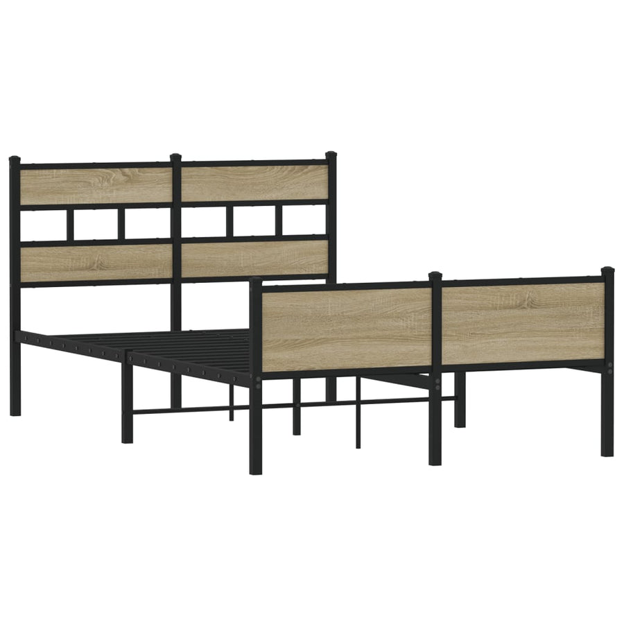 Bedframe zonder matras hout sonoma eikenkleurig 120x200 cm