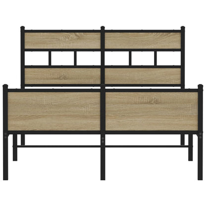 Bedframe zonder matras hout sonoma eikenkleurig 120x200 cm