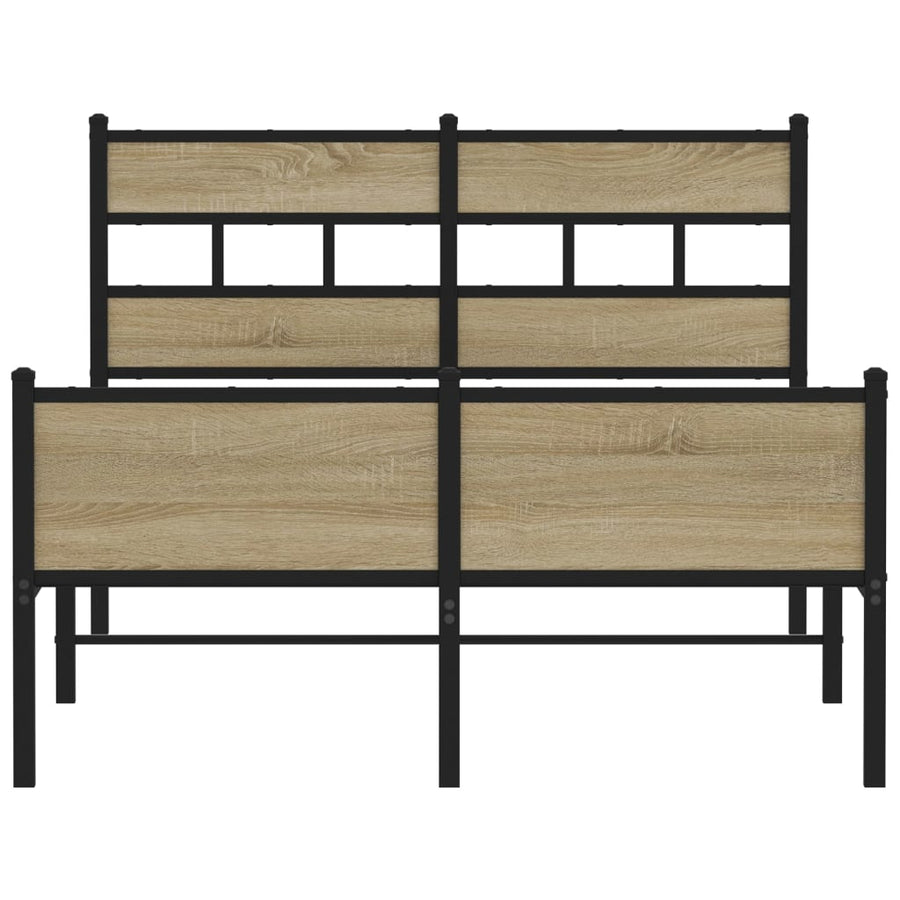 Bedframe zonder matras hout sonoma eikenkleurig 120x200 cm