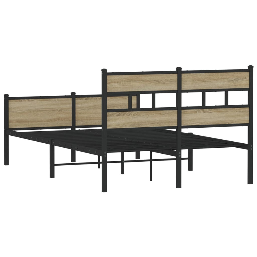 Bedframe zonder matras hout sonoma eikenkleurig 120x200 cm