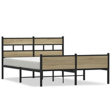 Bedframe zonder matras hout sonoma eikenkleurig 140x190 cm