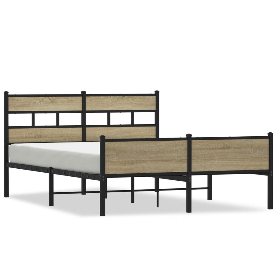 Bedframe zonder matras hout sonoma eikenkleurig 140x190 cm