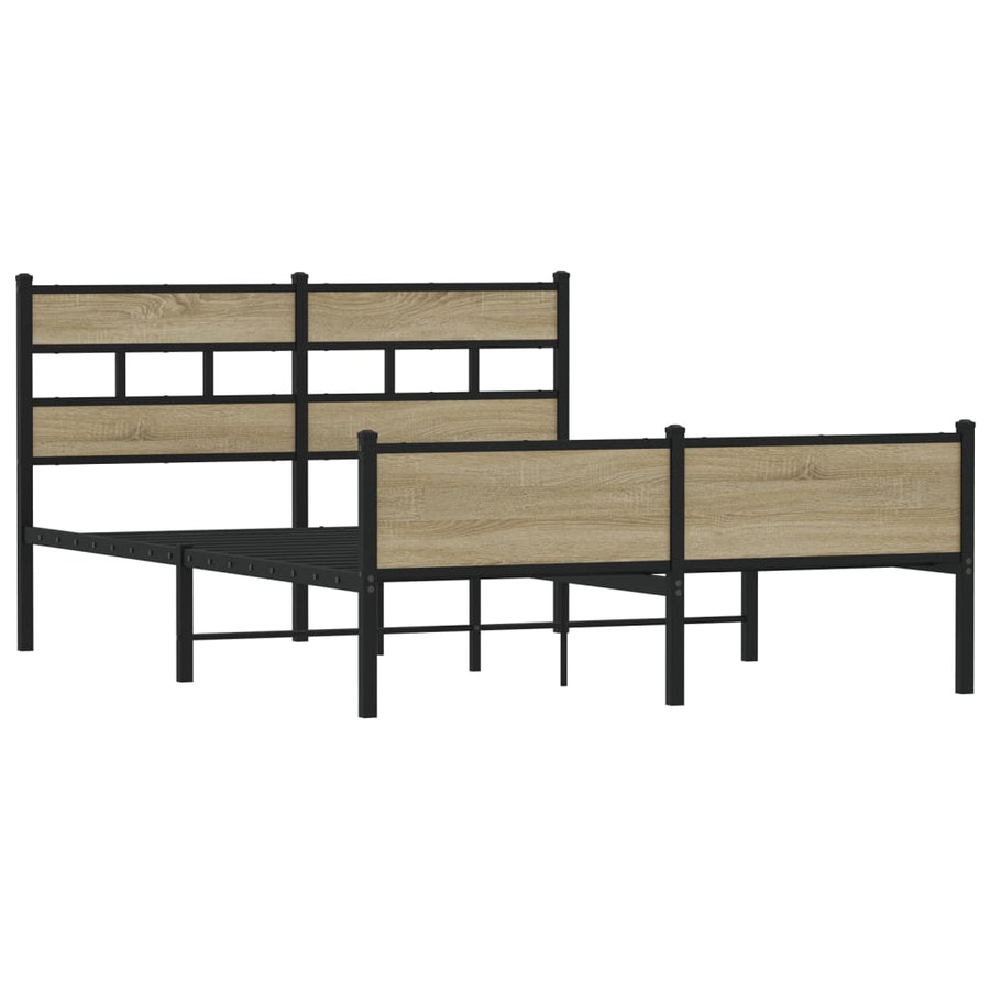 Bedframe zonder matras hout sonoma eikenkleurig 140x190 cm