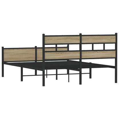 Bedframe zonder matras hout sonoma eikenkleurig 140x190 cm
