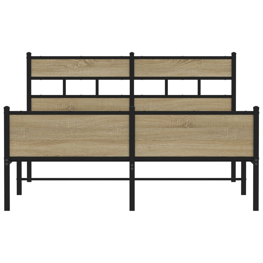 Bedframe zonder matras hout sonoma eikenkleurig 150x200 cm