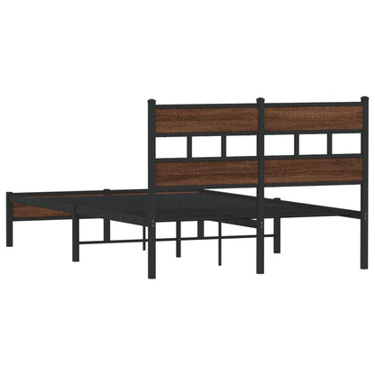Bedframe zonder matras bewerkt hout bruin eikenkleur 120x190 cm