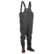 Waders with boots size 38 dark green