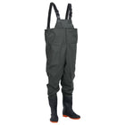 Waders with boots size 45 dark green