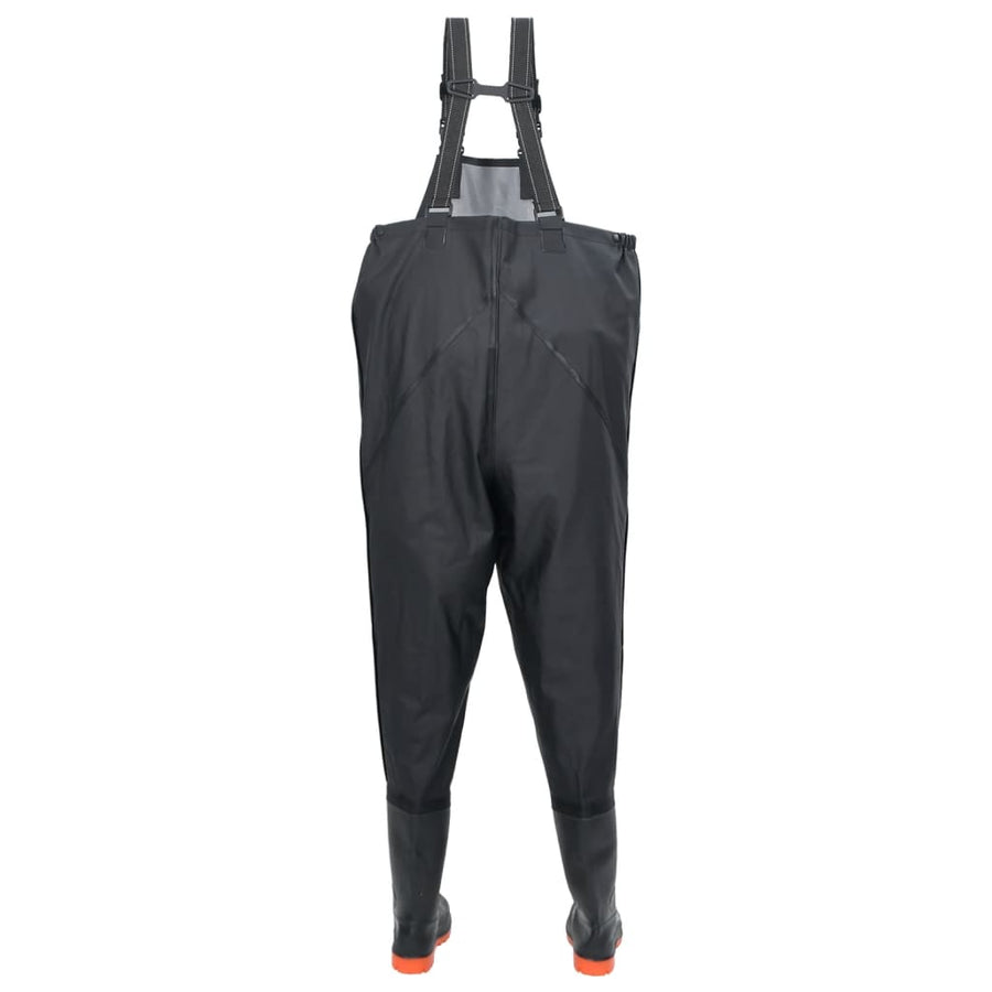 Waadpak met laarzen maat 40 zwart