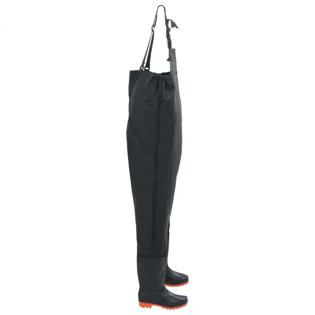 Waadpak met laarzen maat 41 zwart