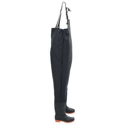 Waadpak met laarzen maat 41 zwart
