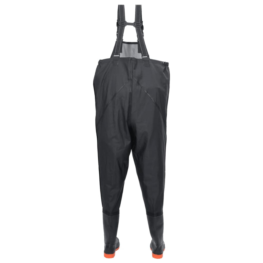 Waadpak met laarzen maat 41 zwart
