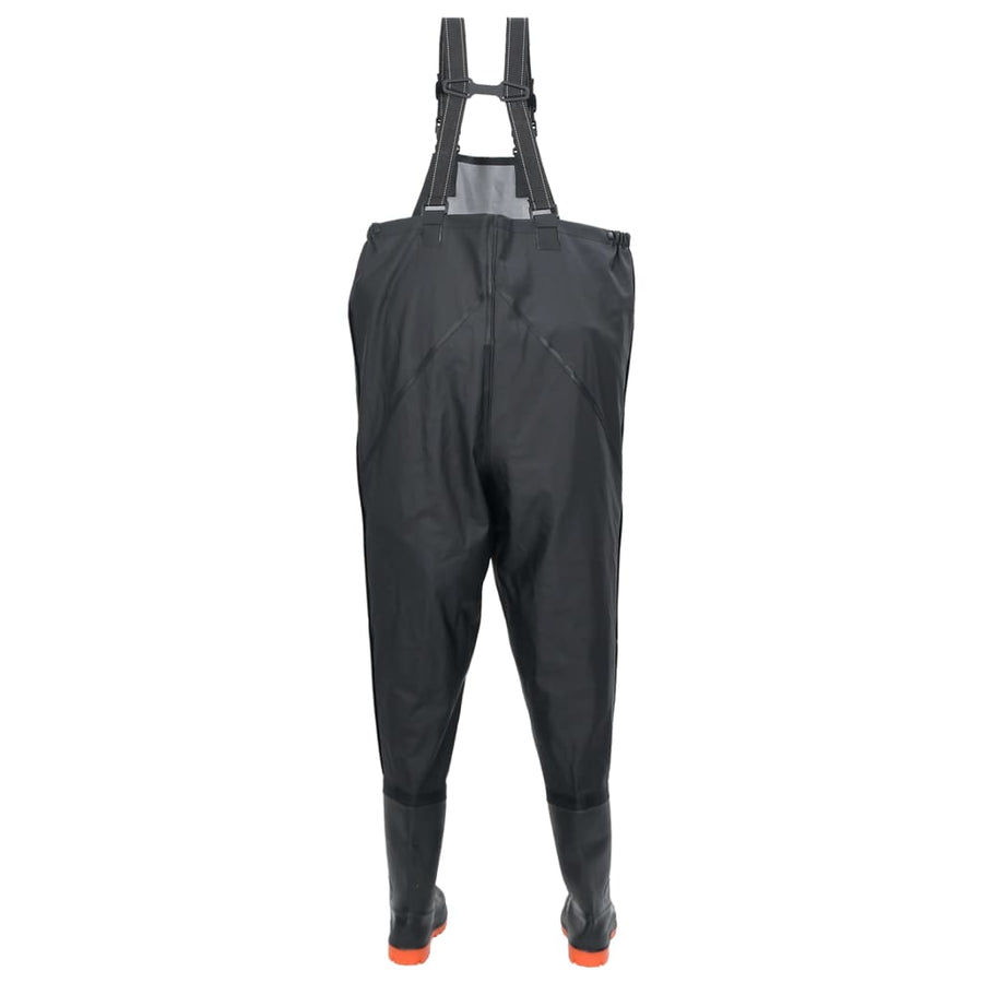 Waadpak met laarzen maat 43 zwart