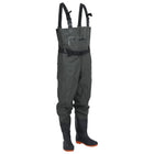 Waders with boots and belt size 44 dark green