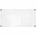 Clear tarp with eyelets 1x2 m polyethylene