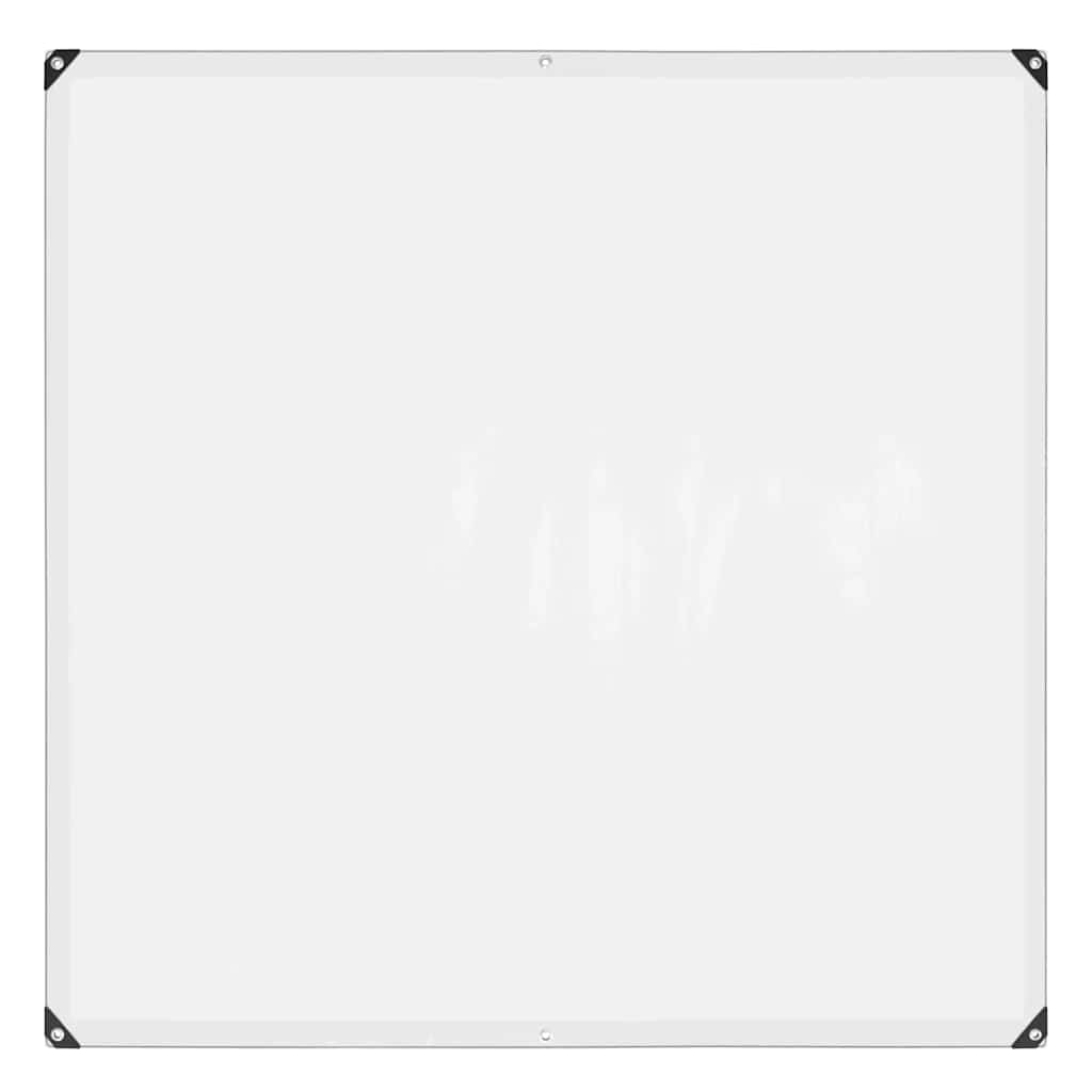 Doorzichtig zeildoek met zeilringen 2x2 m polyethyleen