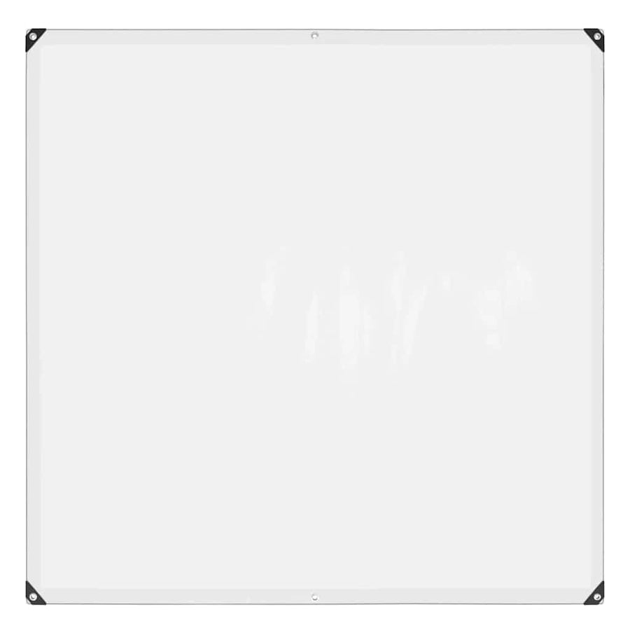 Doorzichtig zeildoek met zeilringen 2x2 m polyethyleen
