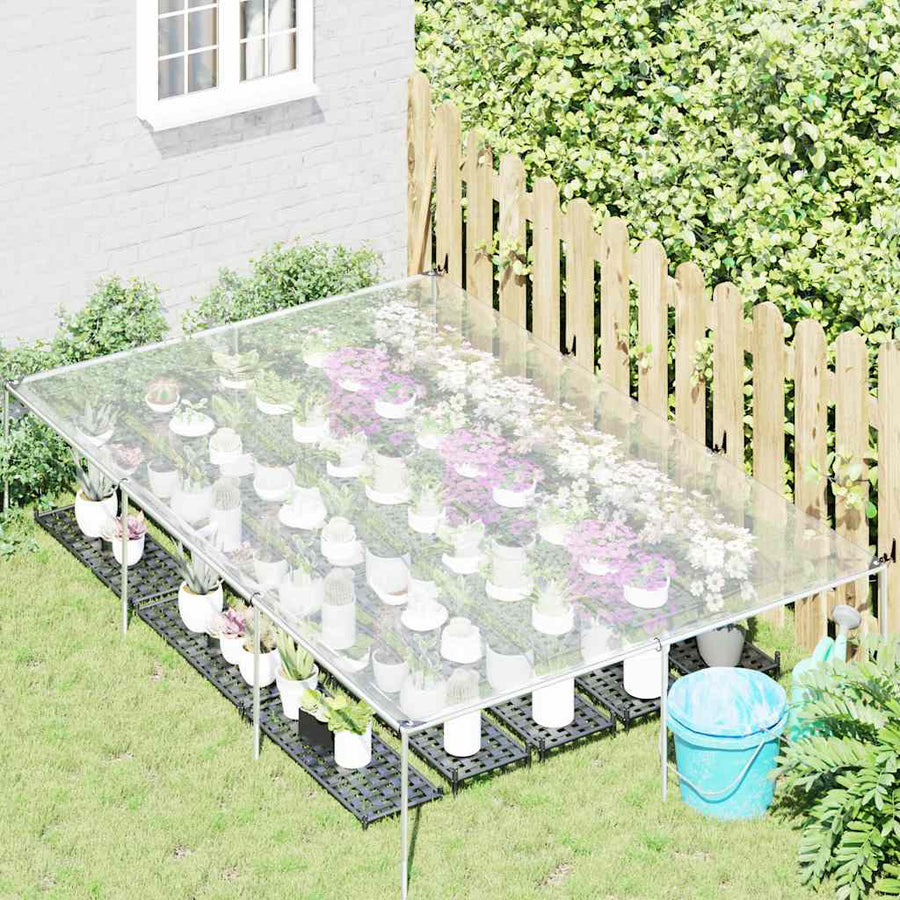 Doorzichtig zeildoek met zeilringen 2x3 m polyethyleen