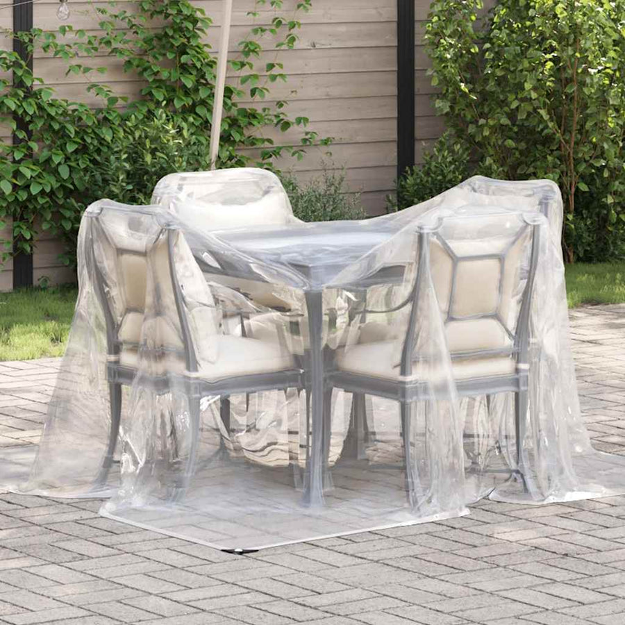 Doorzichtig zeildoek met zeilringen 2x3 m polyethyleen