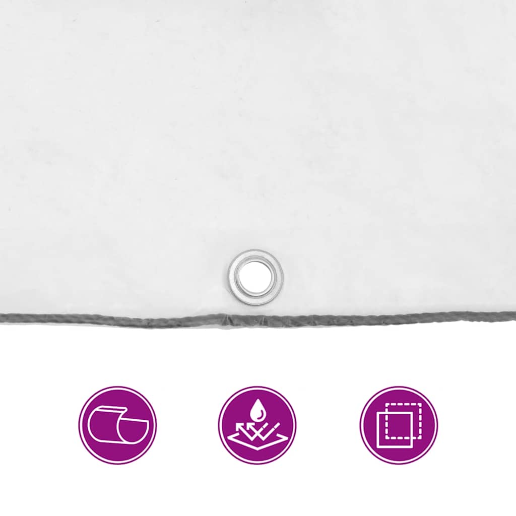 Doorzichtig zeildoek met zeilringen 2x10 m polyethyleen