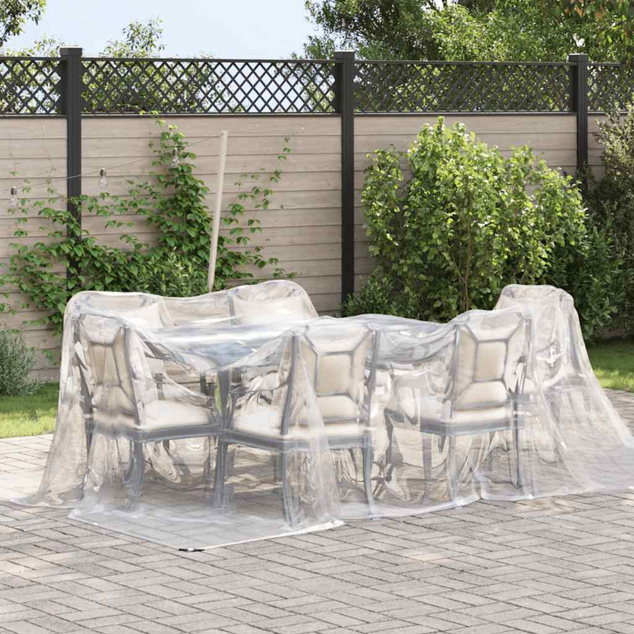 Doorzichtig zeildoek met zeilringen 3x5 m polyethyleen