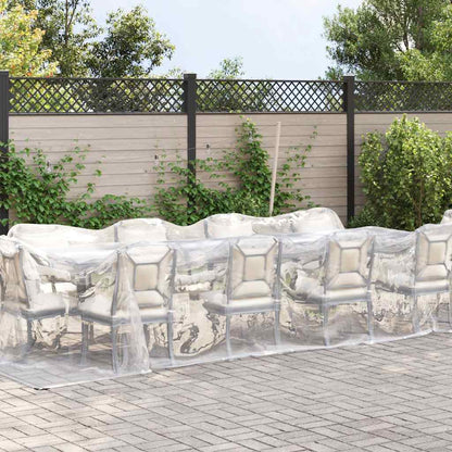 Doorzichtig zeildoek met zeilringen 3x10 m polyethyleen