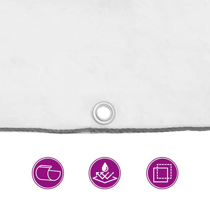 Doorzichtig zeildoek met zeilringen 3x12 m polyethyleen