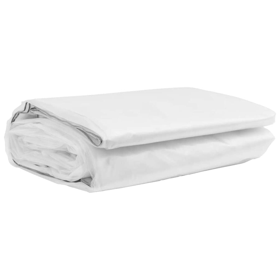 Doorzichtig zeildoek met zeilringen 6x12 m polyethyleen