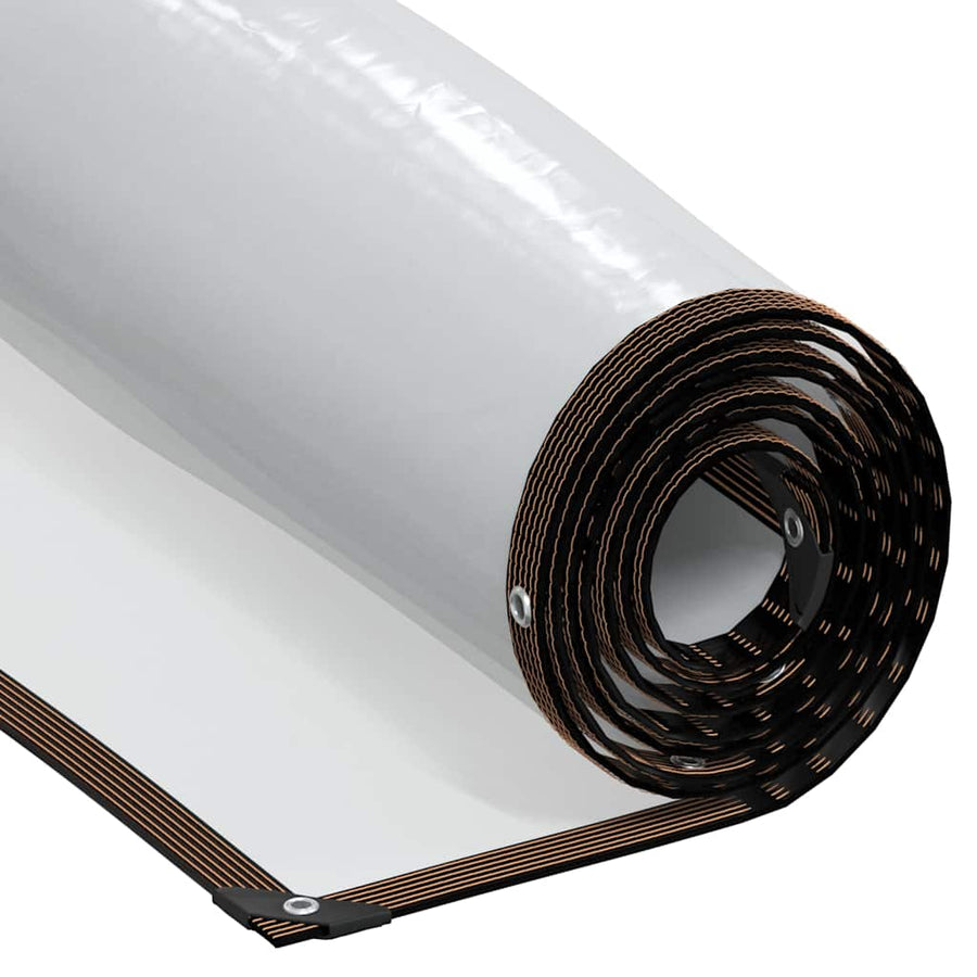 Doorzichtig zeildoek met zeilringen 1x10 m polyethyleen