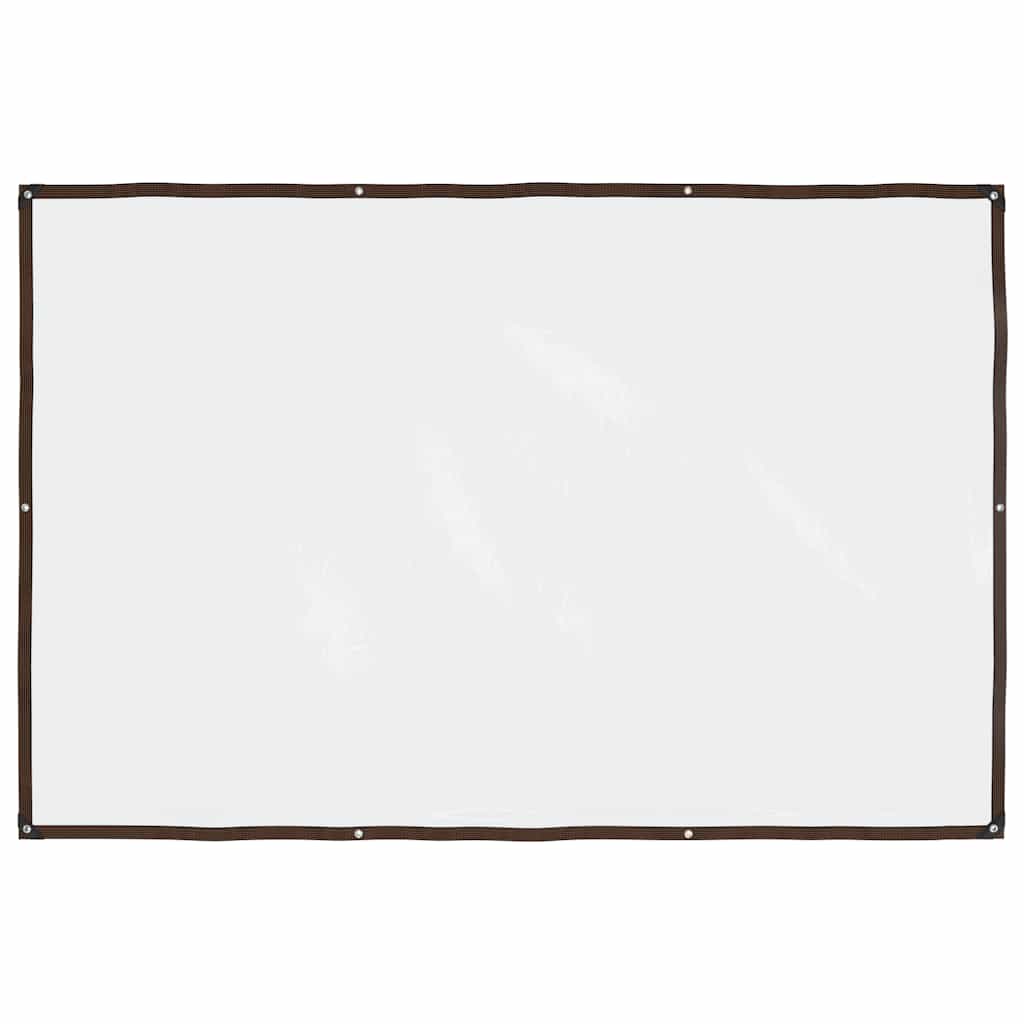 Doorzichtig zeildoek met zeilringen 2x3 m polyethyleen