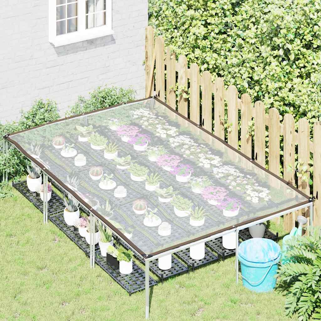 Doorzichtig zeildoek met zeilringen 2x3 m polyethyleen