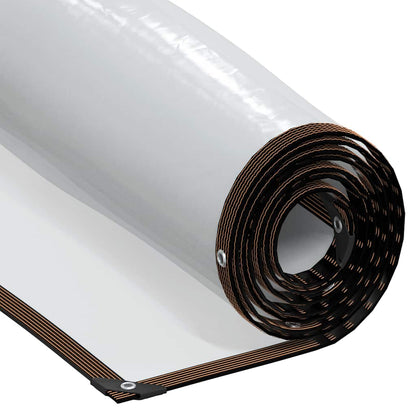 Doorzichtig zeildoek met zeilringen 2x6 m polyethyleen