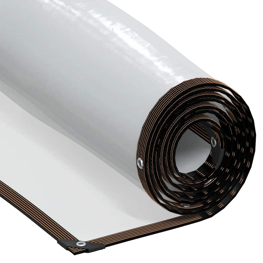 Doorzichtig zeildoek met zeilringen 2x10 m polyethyleen