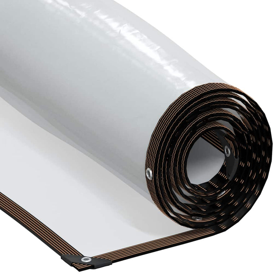 Doorzichtig zeildoek met zeilringen 3x3 m polyethyleen