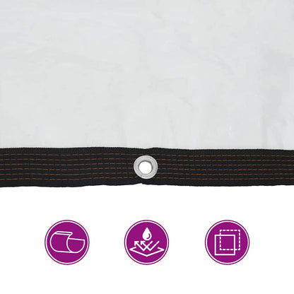 Doorzichtig zeildoek met zeilringen 3x10 m polyethyleen