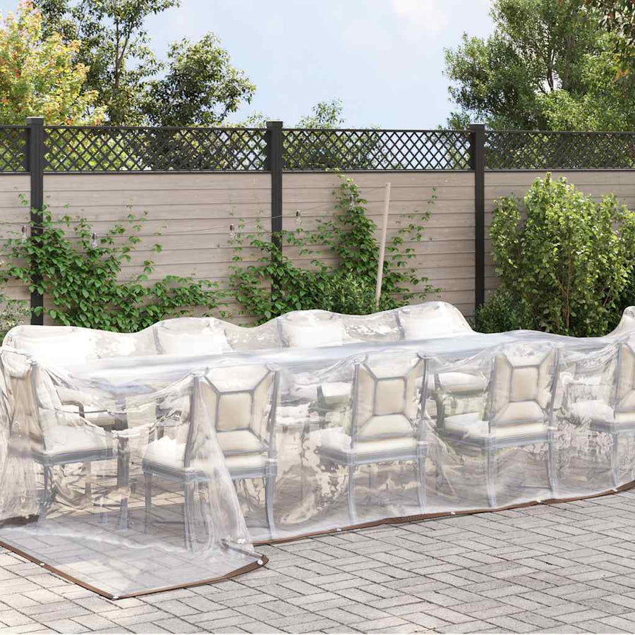 Doorzichtig Zeildoek Met Zeilringen Polyethyleen 4 x 12 m