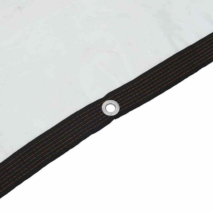 Doorzichtig Zeildoek Met Zeilringen Polyethyleen 4 x 12 m