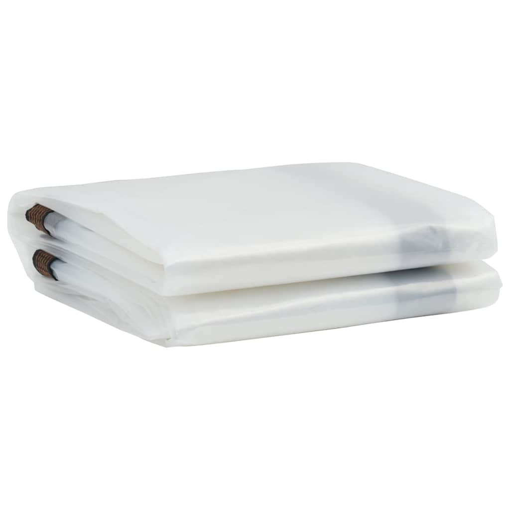 Doorzichtig zeildoek met zeilringen 5x6 m polyethyleen