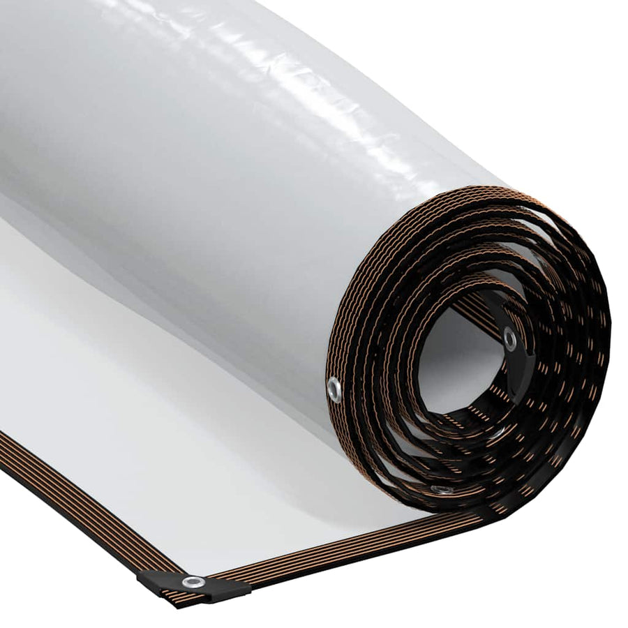Doorzichtig zeildoek met zeilringen 6x12 m polyethyleen