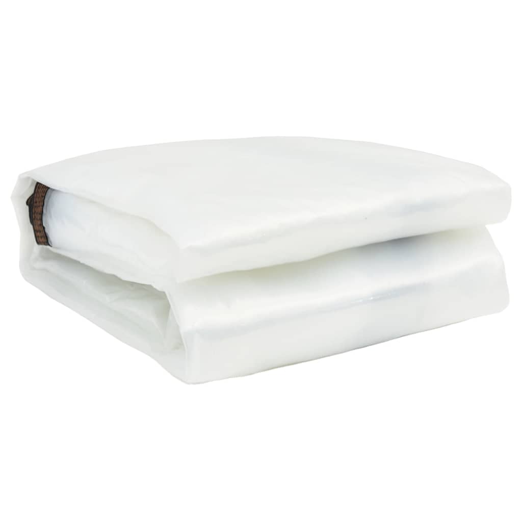 Doorzichtig zeildoek met zeilringen 10x12 m polyethyleen