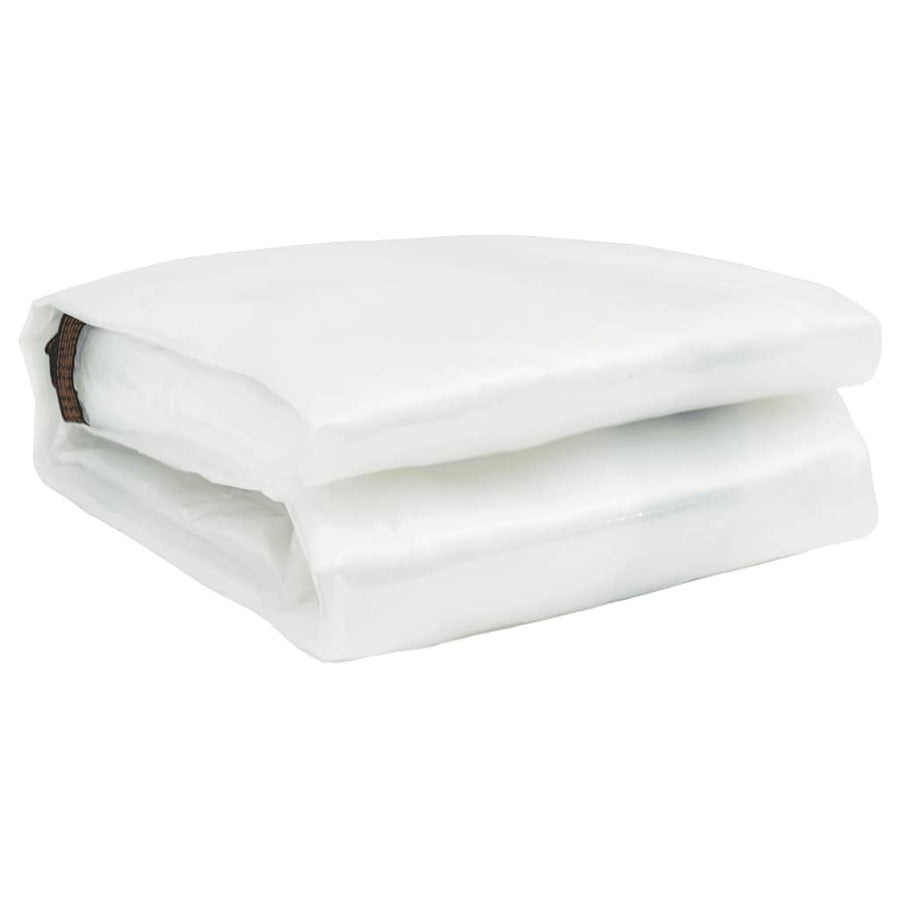 Doorzichtig zeildoek met zeilringen 12x12 m polyethyleen