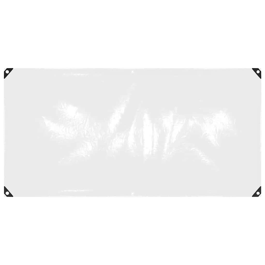 Doorzichtig zeildoek met zeilringen 1x2 m PVC