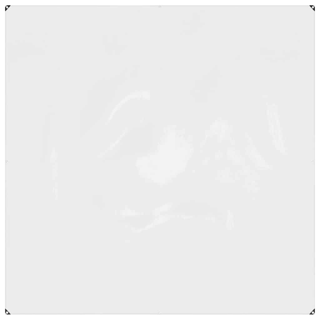 Doorzichtig zeildoek met zeilringen 2x2 m PVC