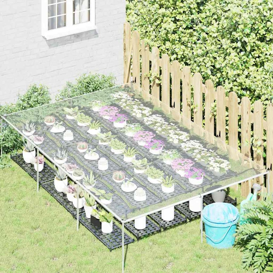Doorzichtig zeildoek met zeilringen 2x3 m PVC
